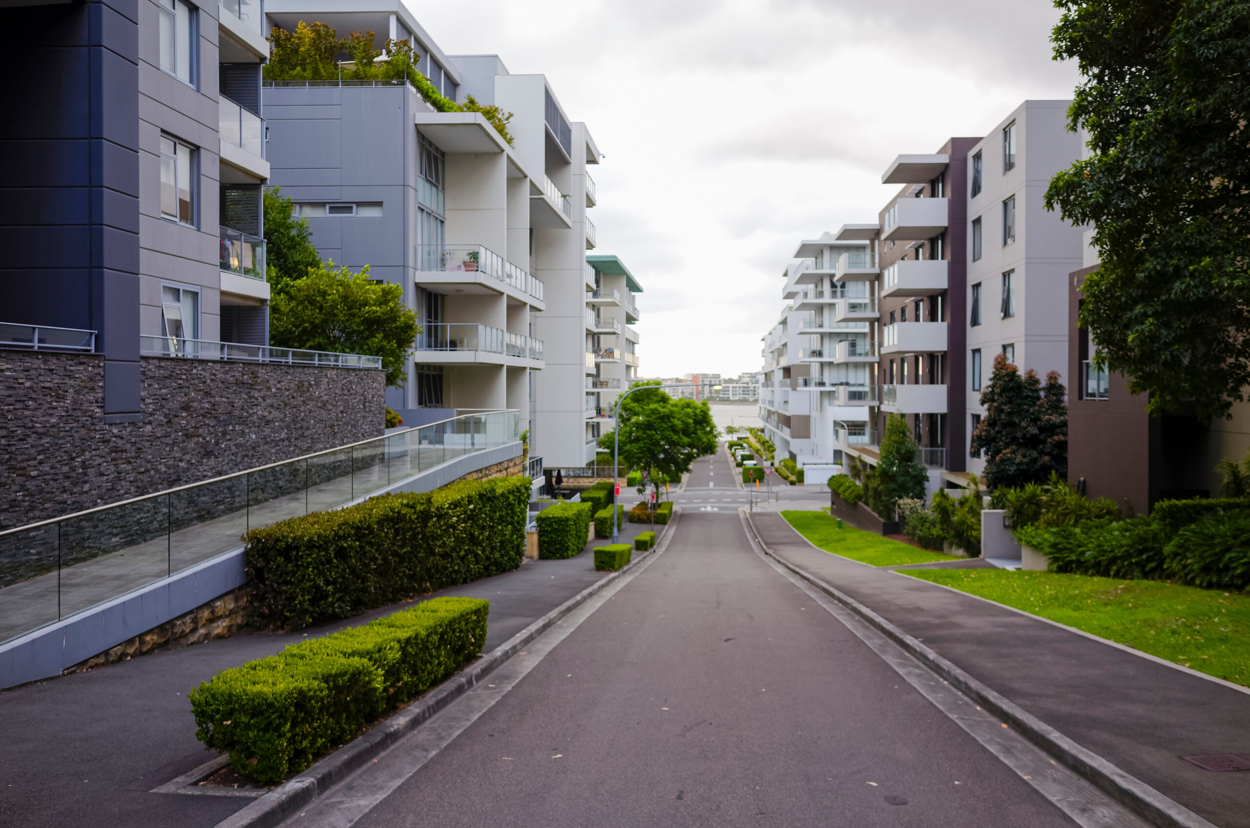 Apartment buildings, Rhodes, Sydney, Australia